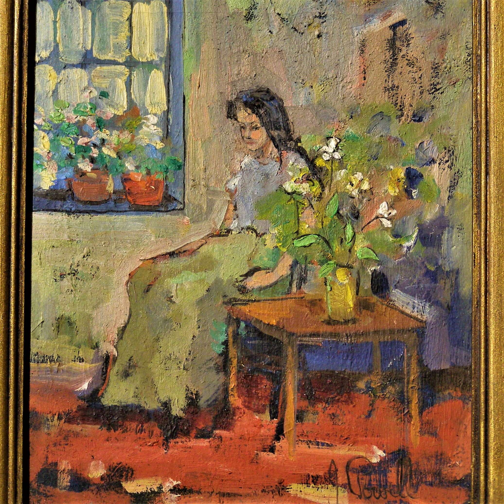 John Powell, Portrait of a Seated Woman, Judy Oats - Paul Kleinwald Art ...