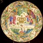 Chinese Rose Canton Plate From Marques de Almendares Service