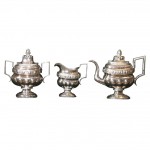 American Federal Period Silver Tea Set, Ca. 1825