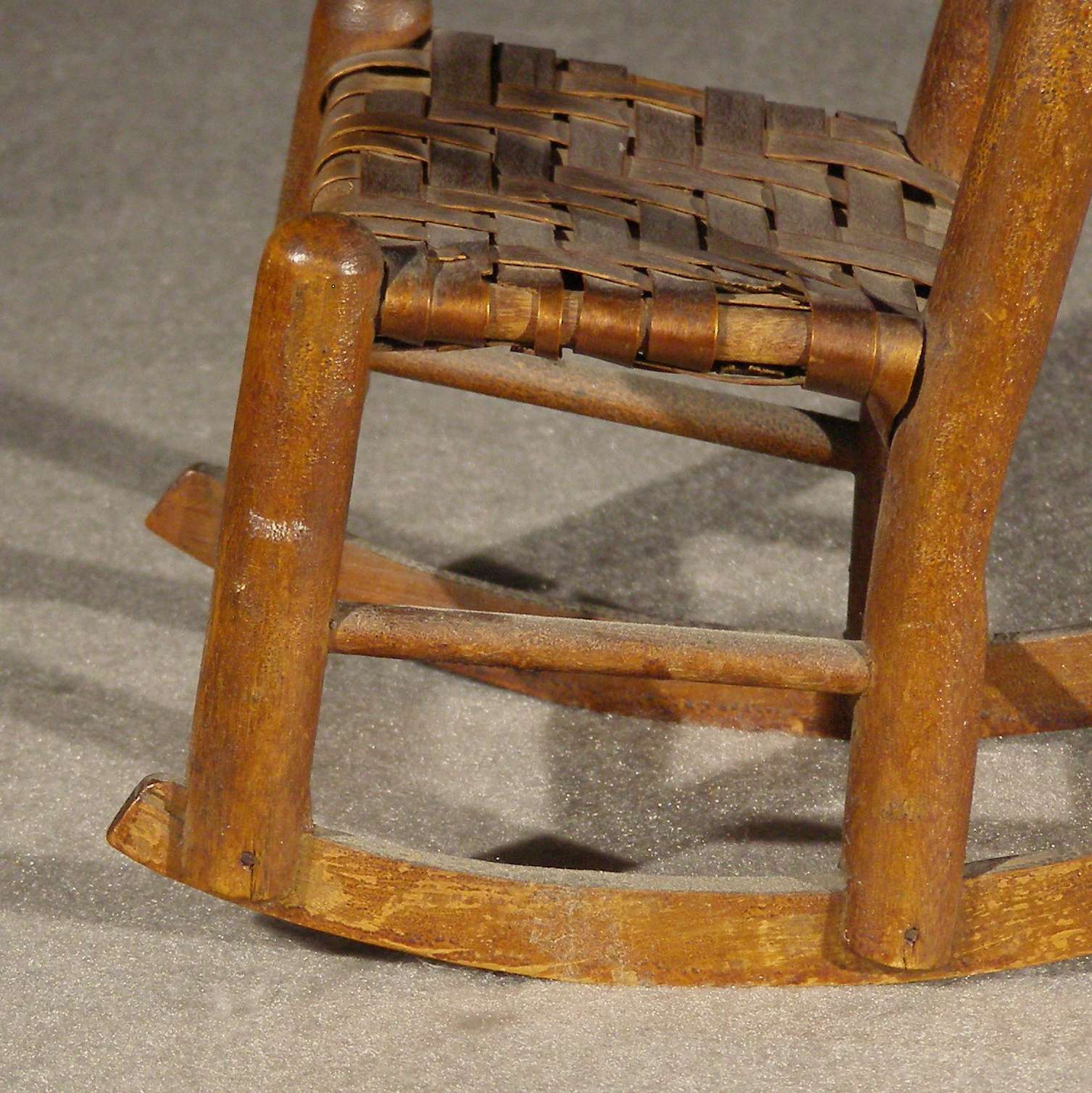 Mini Antique Rocking Chair Miniature Antique Ladder Back Rocking Chair - Paul Kleinwald Art & Antiques