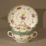 Meissen Covered Bowl and Under Plate, Ca. 1760