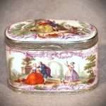 Porcelain Snuff Box, German, Ca. 1740