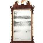 George III Gilt and Mahogany Mirror, Ca. 1770